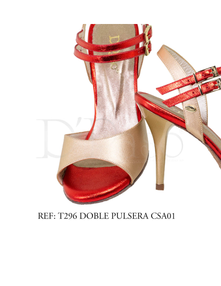 T296 DOBLE PULSERA CSA01 / TANGO - SALSA - BACHATA / MUJER (BAJO PEDIDO)