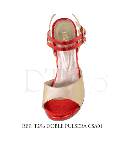 T296 DOBLE PULSERA CSA01 / TANGO - SALSA - BACHATA / MUJER (BAJO PEDIDO)